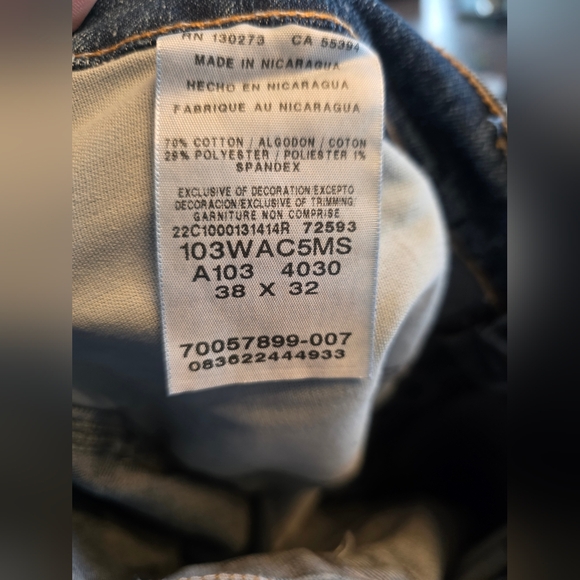 Wrangler® RIGGS Workwear® Advanced Comfort Five Pocket Jean Sz 38W X 32L - Picture 5 of 7